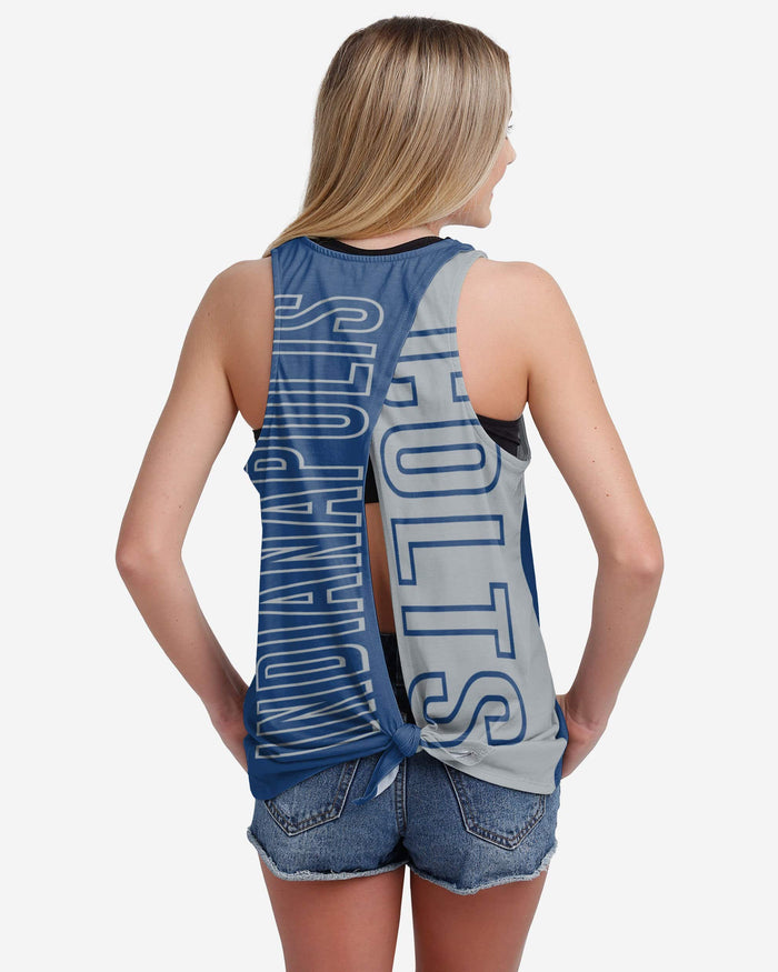 Indianapolis Colts Womens Tie-Breaker Sleeveless Top FOCO S - FOCO.com