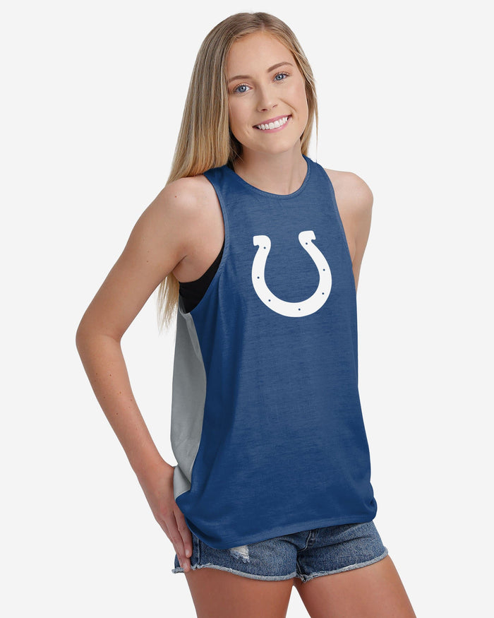 Indianapolis Colts Womens Tie-Breaker Sleeveless Top FOCO - FOCO.com