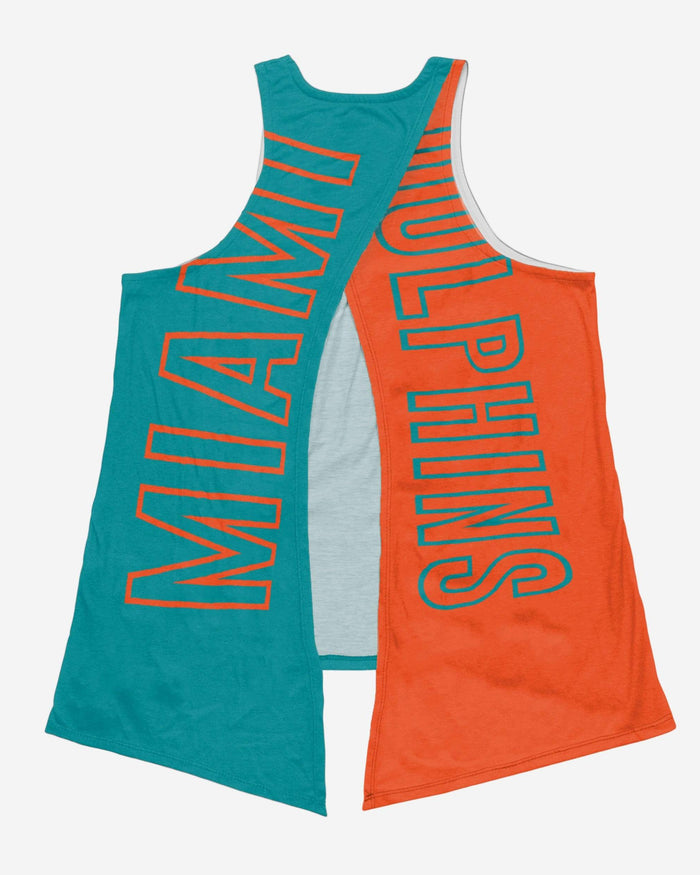 Miami Dolphins Womens Tie-Breaker Sleeveless Top FOCO - FOCO.com
