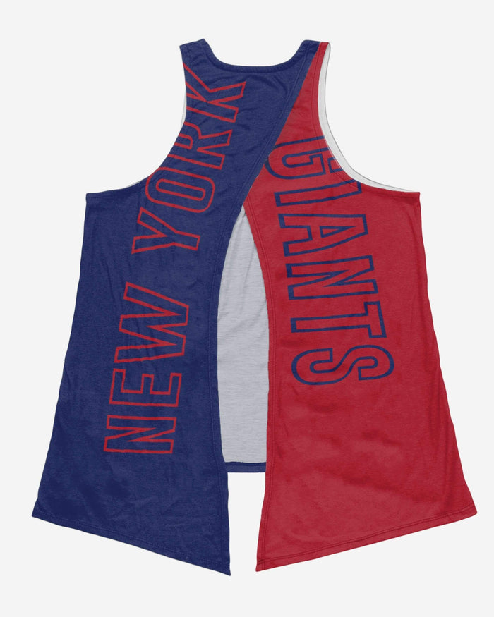 New York Giants Womens Tie-Breaker Sleeveless Top FOCO - FOCO.com