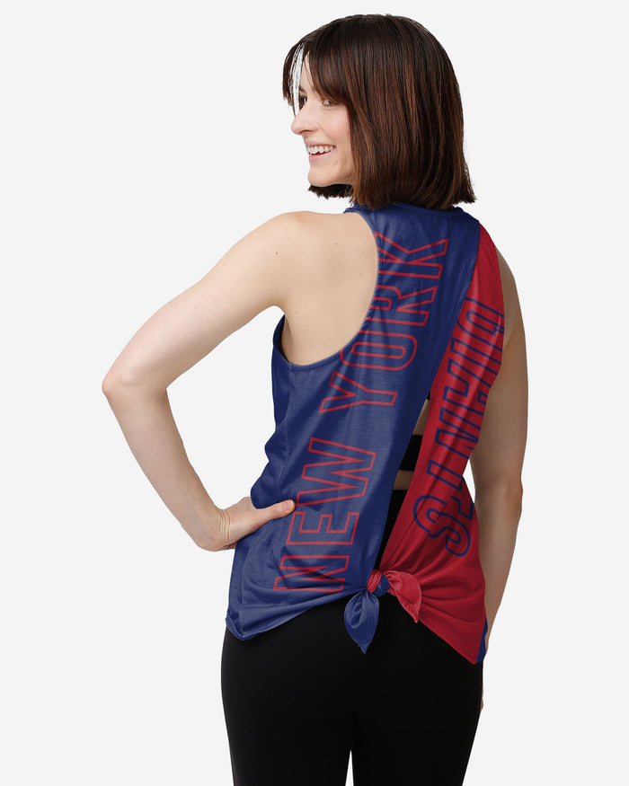 New York Giants Womens Tie-Breaker Sleeveless Top FOCO S - FOCO.com