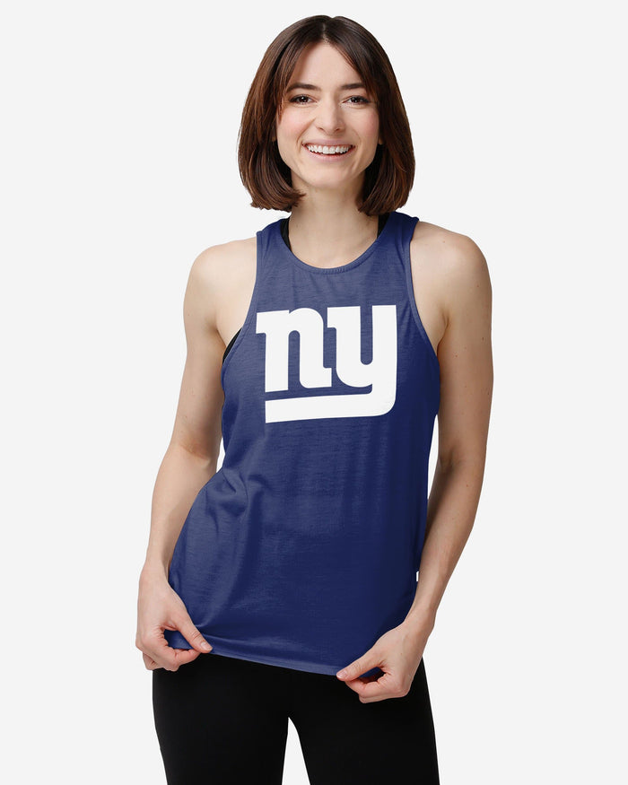 New York Giants Womens Tie-Breaker Sleeveless Top FOCO - FOCO.com