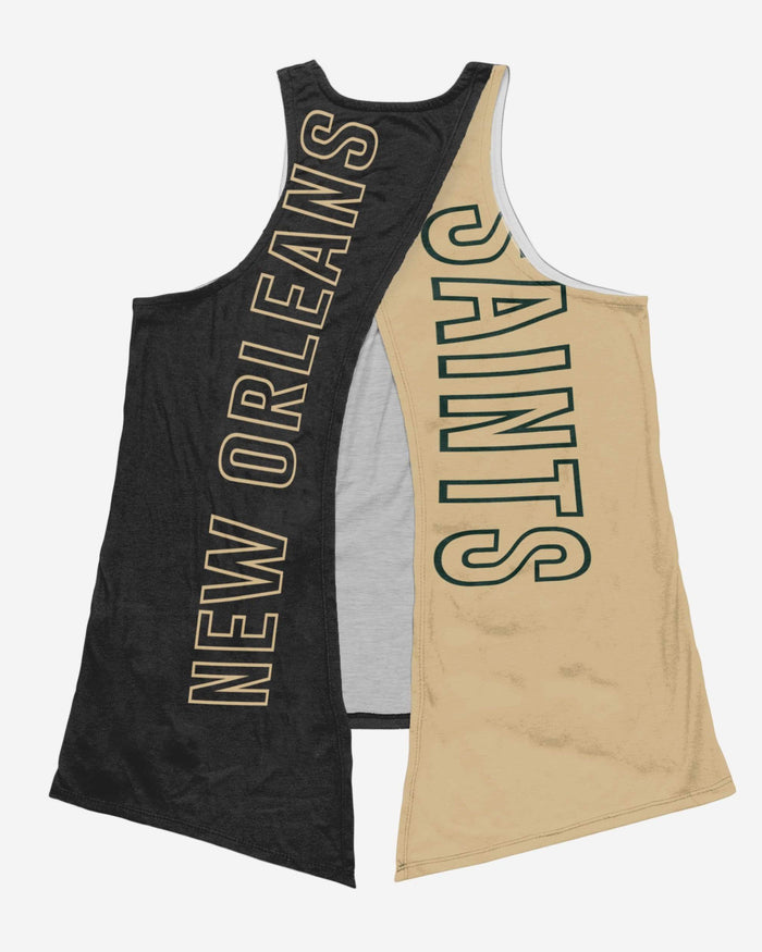 New Orleans Saints Womens Tie-Breaker Sleeveless Top FOCO - FOCO.com