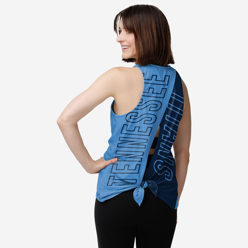 Tennessee Titans Womens Tie-Breaker Sleeveless Top FOCO S - FOCO.com