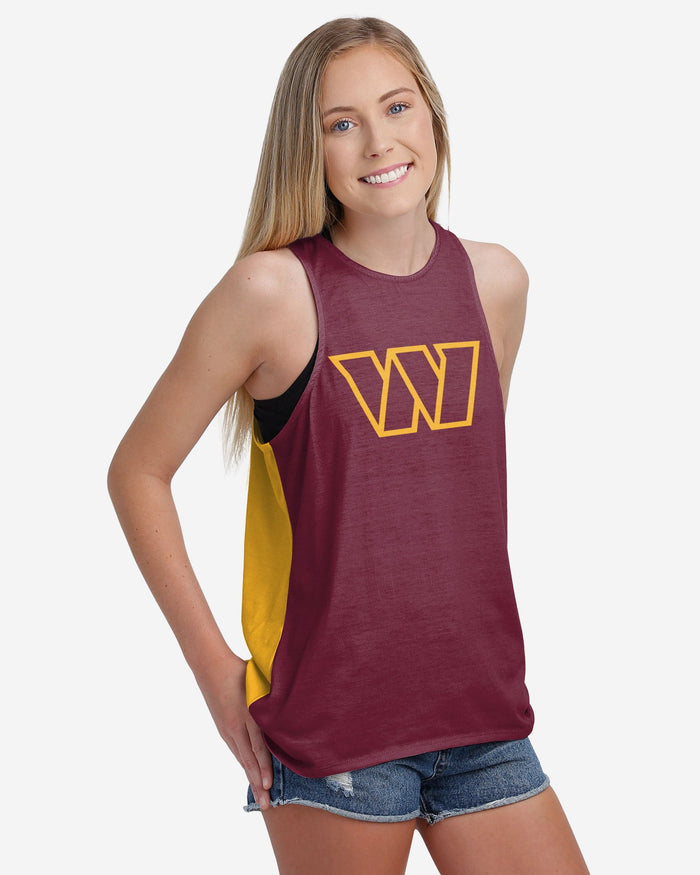 Washington Commanders Womens Tie-Breaker Sleeveless Top FOCO - FOCO.com