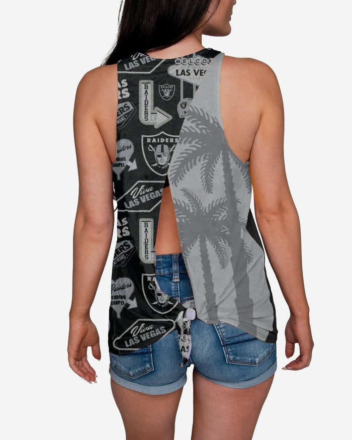 Las Vegas Raiders City Series Womens Tie-Breaker Sleeveless Top FOCO S - FOCO.com