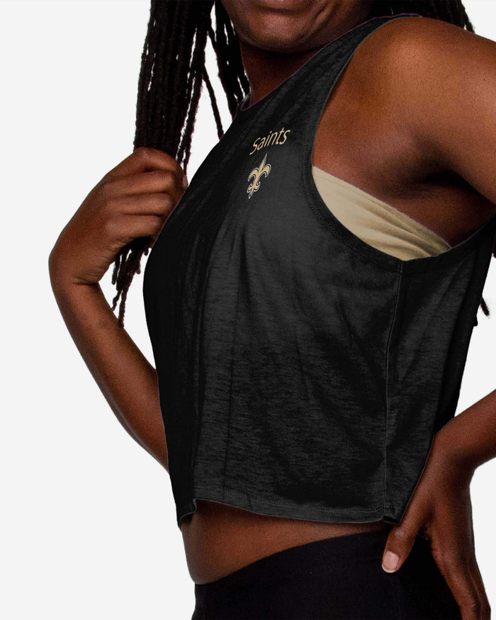 New Orleans Saints Womens Croppin' It Sleeveless Top FOCO - FOCO.com