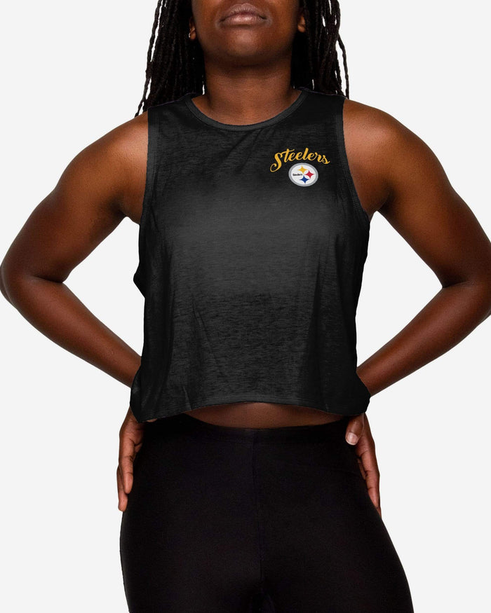 Pittsburgh Steelers Womens Croppin' It Sleeveless Top FOCO S - FOCO.com