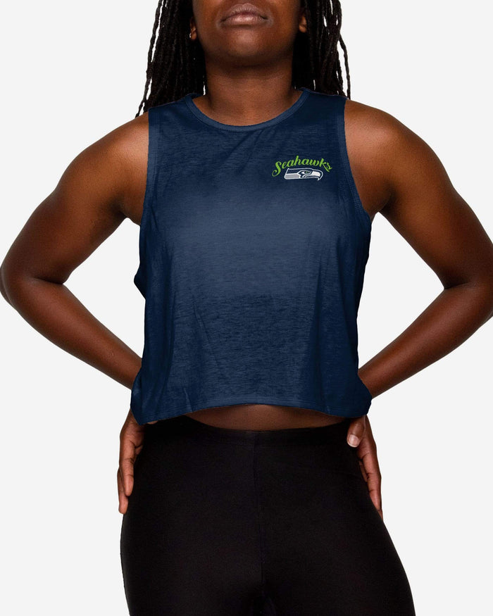 Seattle Seahawks Womens Croppin' It Sleeveless Top FOCO S - FOCO.com