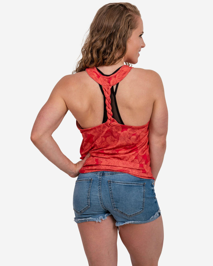 Kansas City Chiefs Womens Hibiscus Twist Back Sleeveless Top FOCO - FOCO.com