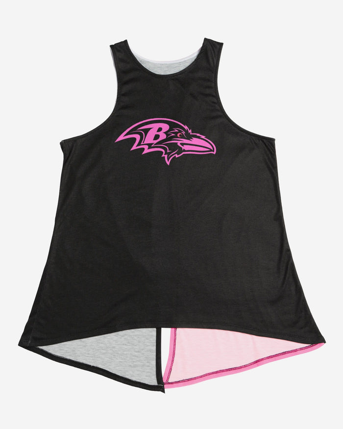 Baltimore Ravens Womens Highlights Tie-Breaker Sleeveless Top FOCO - FOCO.com