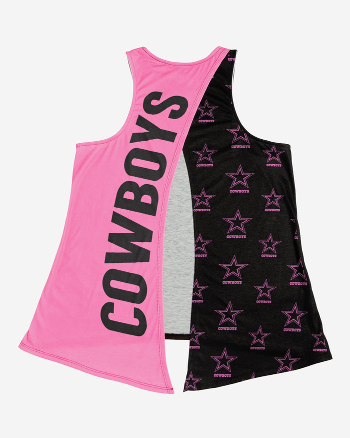 Dallas Cowboys Womens Highlights Tie-Breaker Sleeveless Top FOCO - FOCO.com