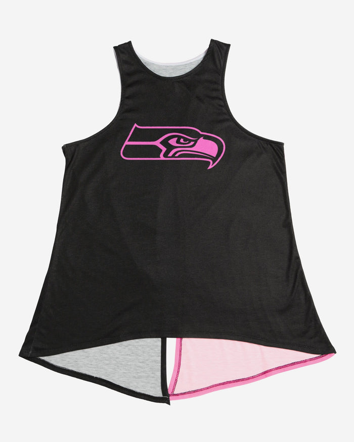 Seattle Seahawks Womens Highlights Tie-Breaker Sleeveless Top FOCO - FOCO.com