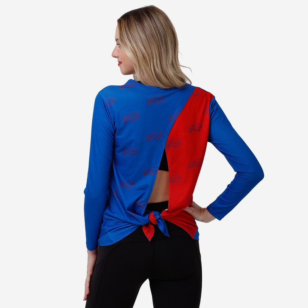 Buffalo Bills Womens Tie-Breaker Long Sleeve Top FOCO S - FOCO.com