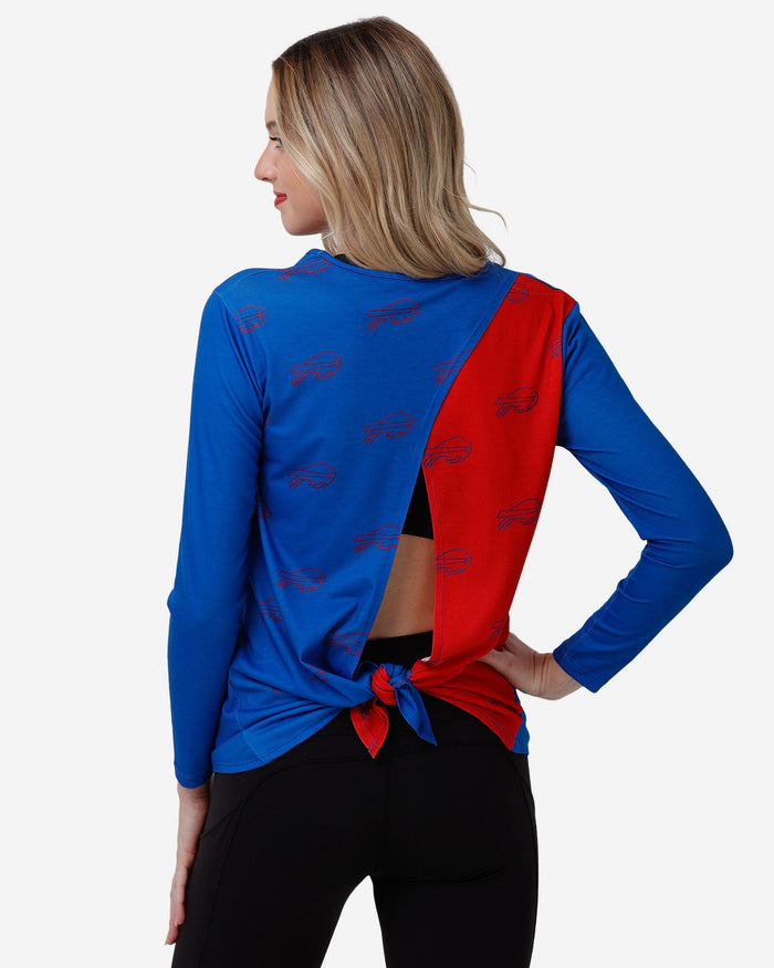 Buffalo Bills Womens Tie-Breaker Long Sleeve Top FOCO S - FOCO.com