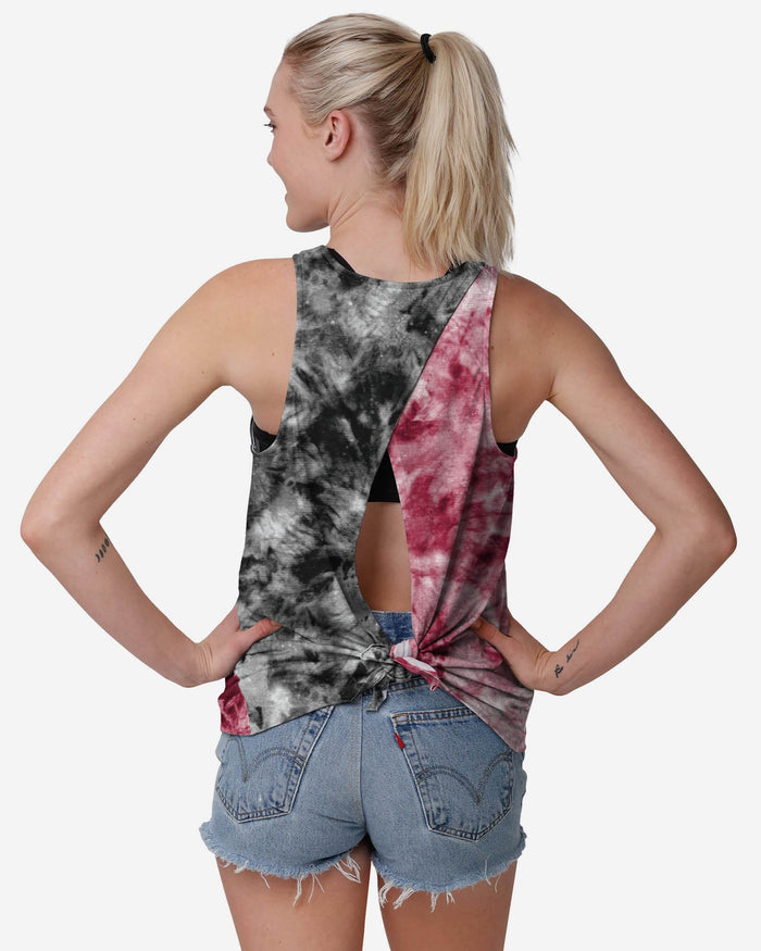 Arizona Cardinals Womens Script Wordmark Tie-Dye Tie-Breaker Sleeveless Top FOCO - FOCO.com