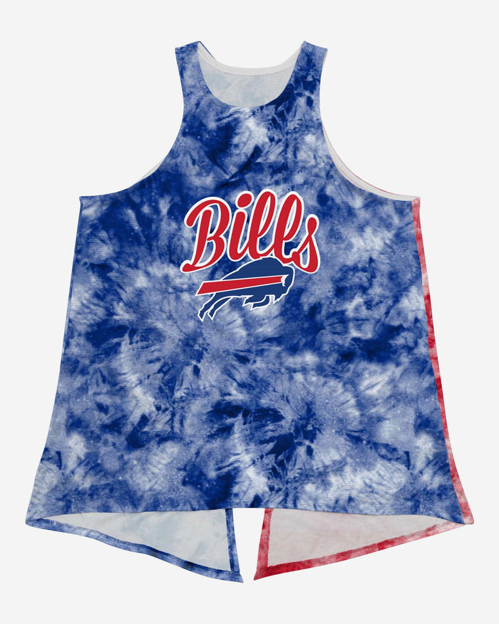 Buffalo Bills Womens Script Wordmark Tie-Dye Tie-Breaker Sleeveless Top FOCO - FOCO.com