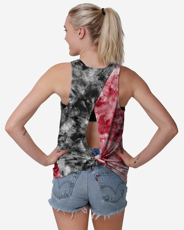 Tampa Bay Buccaneers Womens Script Wordmark Tie-Dye Tie-Breaker Sleeveless Top FOCO - FOCO.com