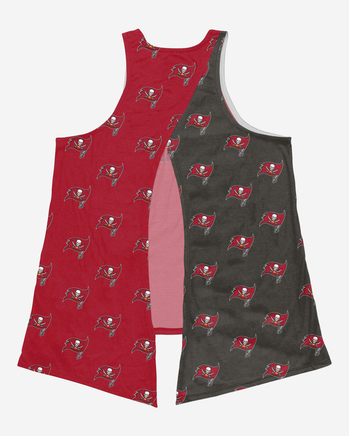 Tampa Bay Buccaneers Womens Wordmark Mini Print Tie-Breaker Sleeveless Top FOCO - FOCO.com