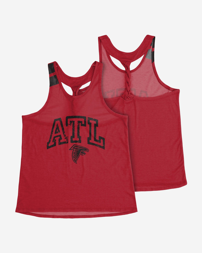 Atlanta Falcons Womens Team Twist Sleeveless Top FOCO - FOCO.com