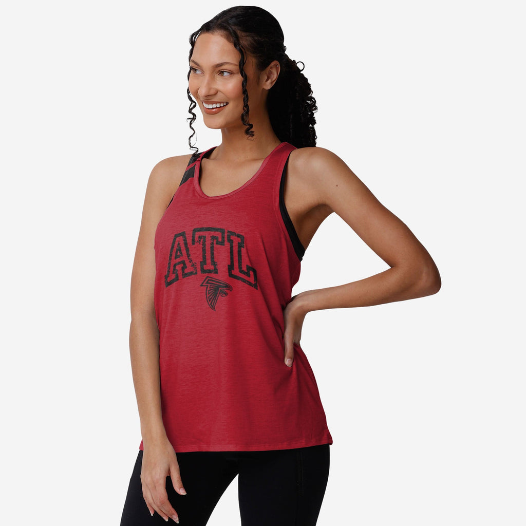 Atlanta Falcons Womens Team Twist Sleeveless Top FOCO S - FOCO.com