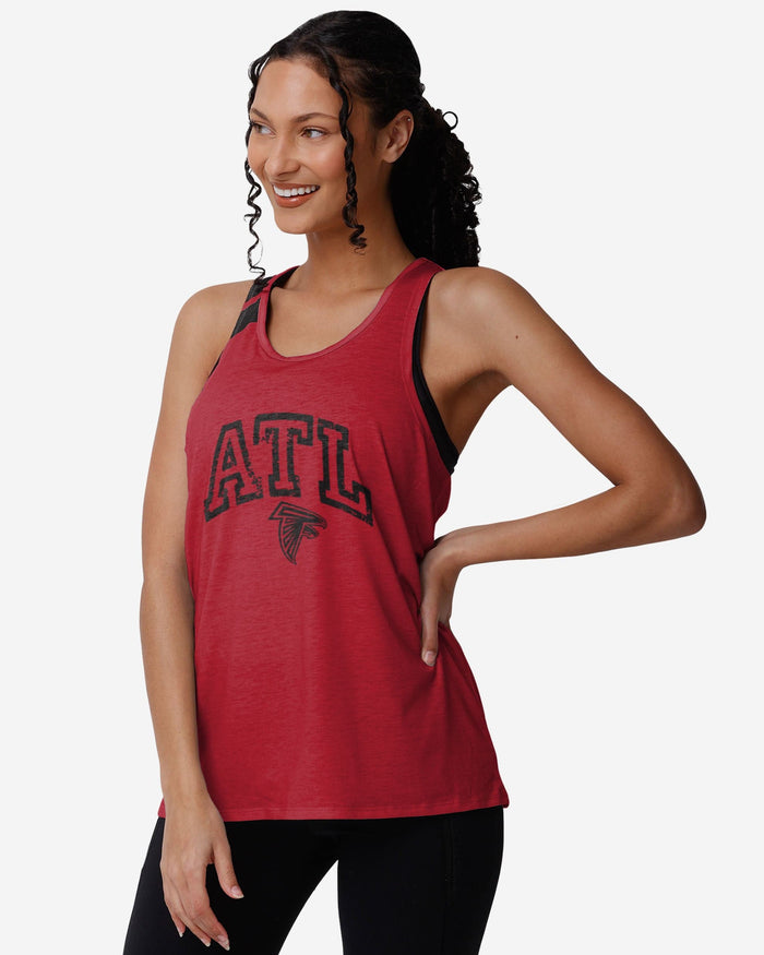 Atlanta Falcons Womens Team Twist Sleeveless Top FOCO S - FOCO.com