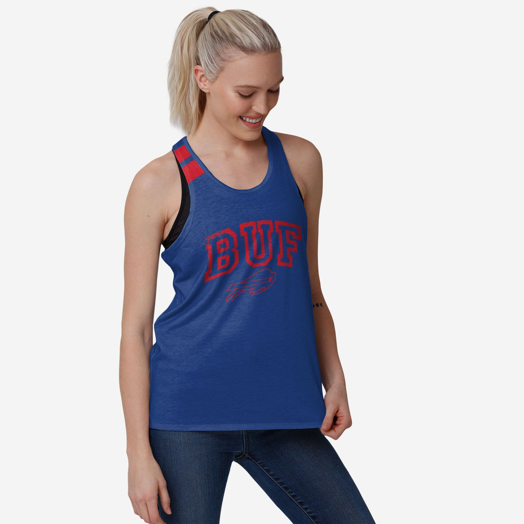 Buffalo Bills Womens Team Twist Sleeveless Top FOCO S - FOCO.com