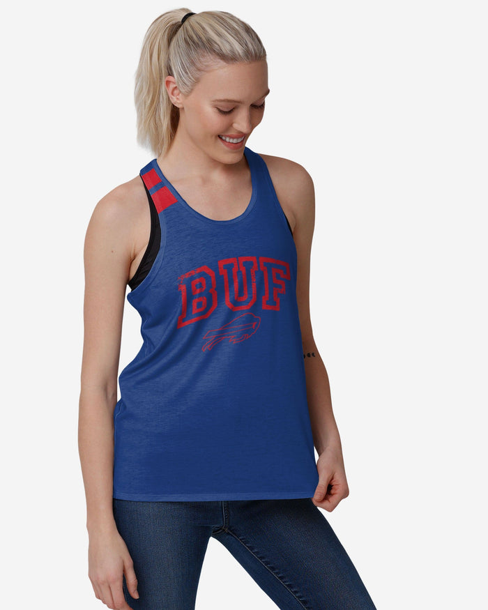 Buffalo Bills Womens Team Twist Sleeveless Top FOCO S - FOCO.com