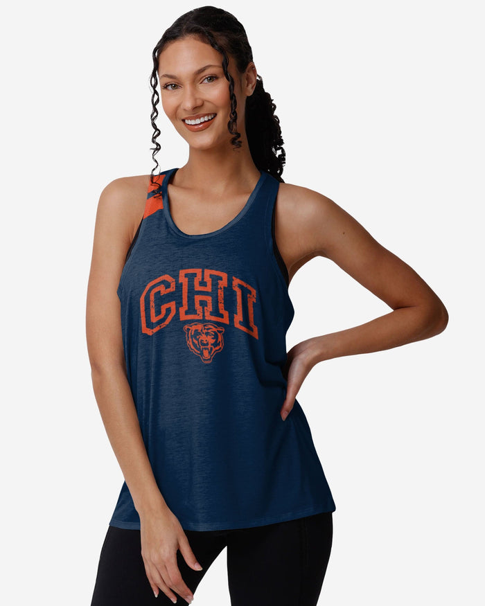 Chicago Bears Womens Team Twist Sleeveless Top FOCO S - FOCO.com
