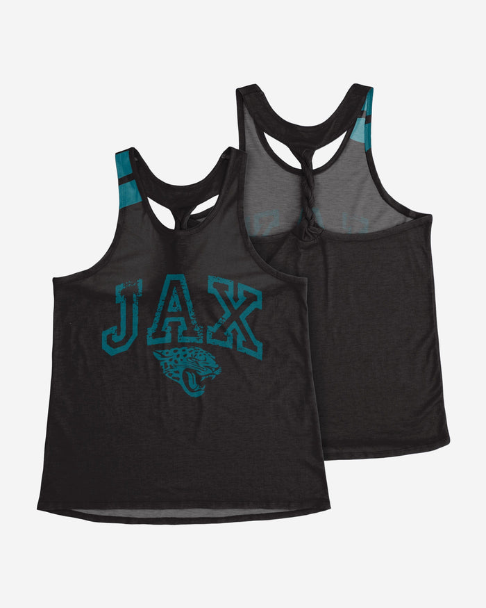 Jacksonville Jaguars Womens Team Twist Sleeveless Top FOCO - FOCO.com