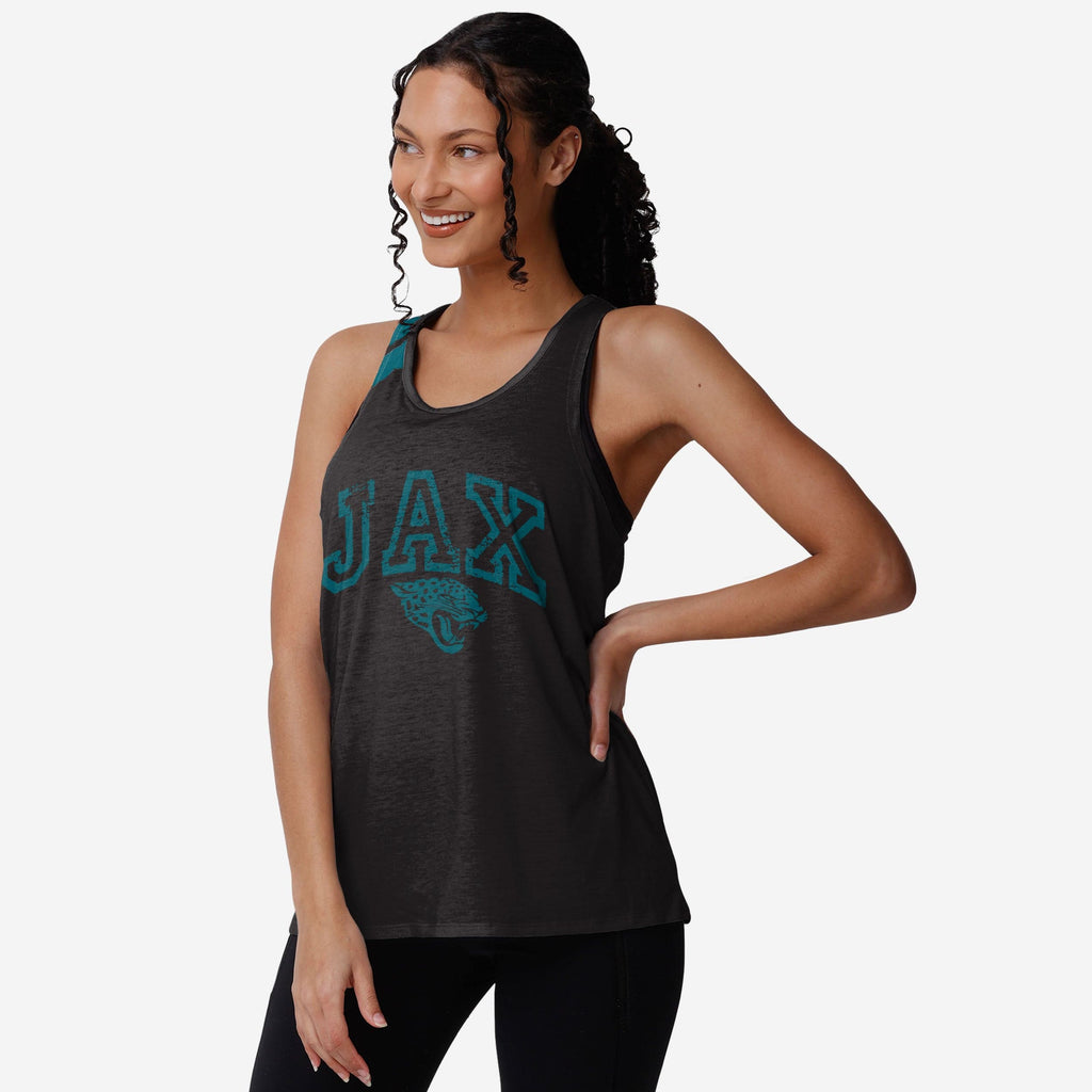 Jacksonville Jaguars Womens Team Twist Sleeveless Top FOCO S - FOCO.com