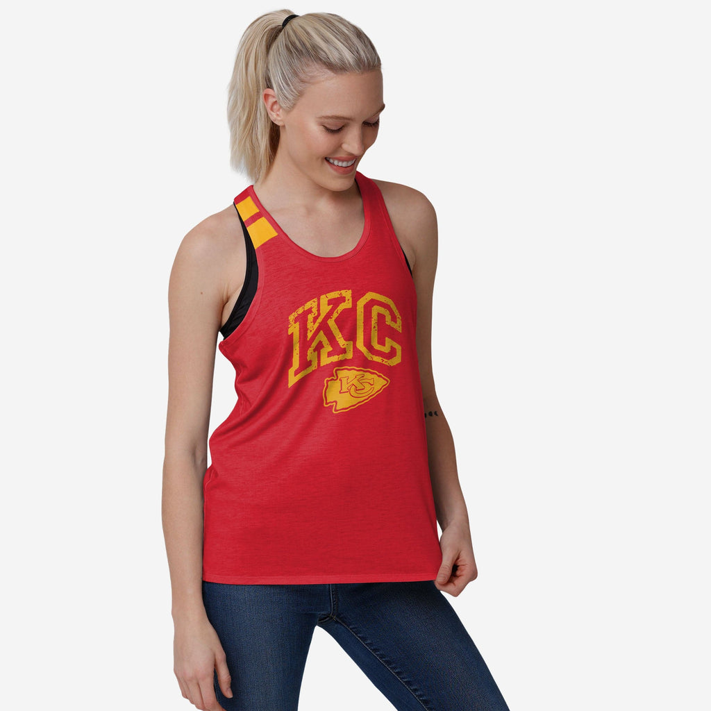 Kansas City Chiefs Womens Team Twist Sleeveless Top FOCO S - FOCO.com