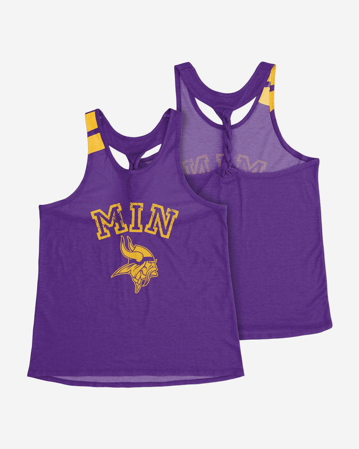 Minnesota Vikings Womens Team Twist Sleeveless Top FOCO - FOCO.com