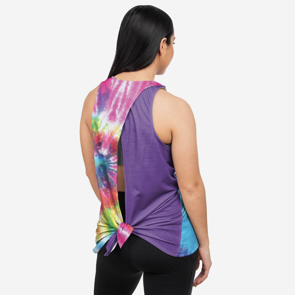 Tie-Dye Womens Tie-Breaker Sleeveless Top FOCO S - FOCO.com