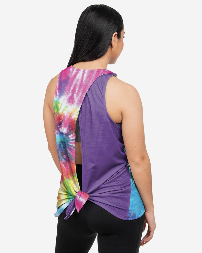 Tie-Dye Womens Tie-Breaker Sleeveless Top FOCO S - FOCO.com