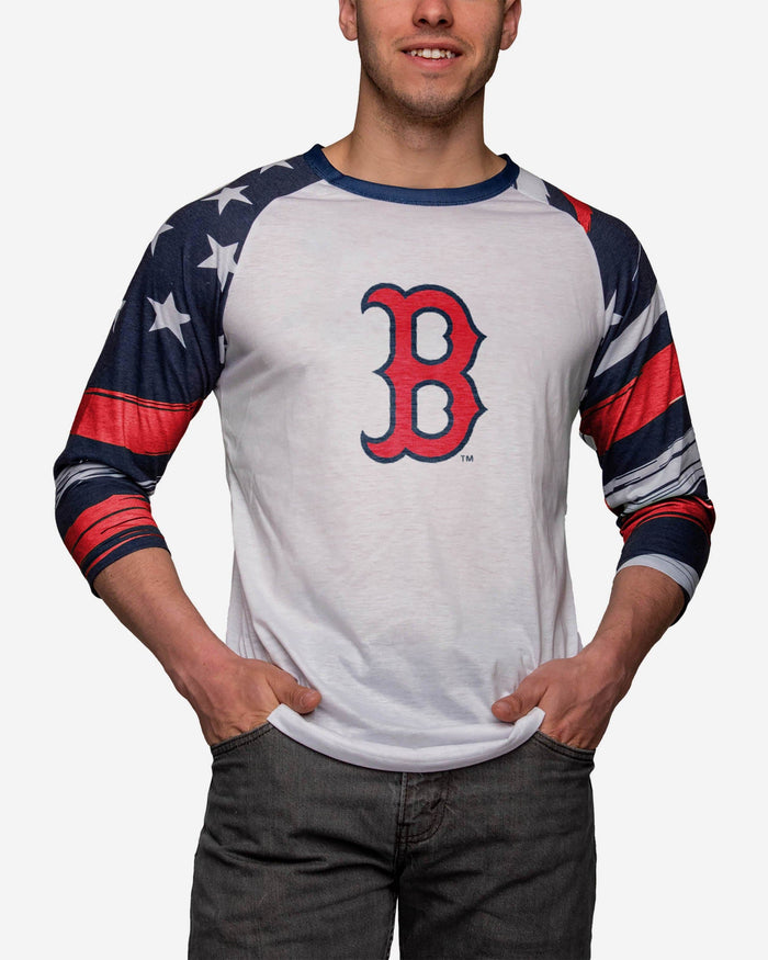 Boston Red Sox Americana Raglan T-Shirt FOCO S - FOCO.com