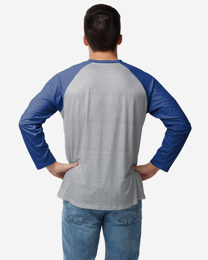 Buffalo Bills Gray Big Logo Raglan T-Shirt FOCO - FOCO.com