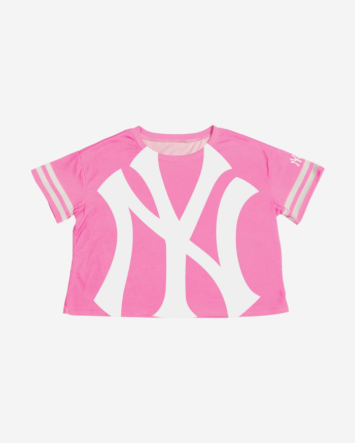 New York Yankees Womens Highlights Crop Top FOCO - FOCO.com