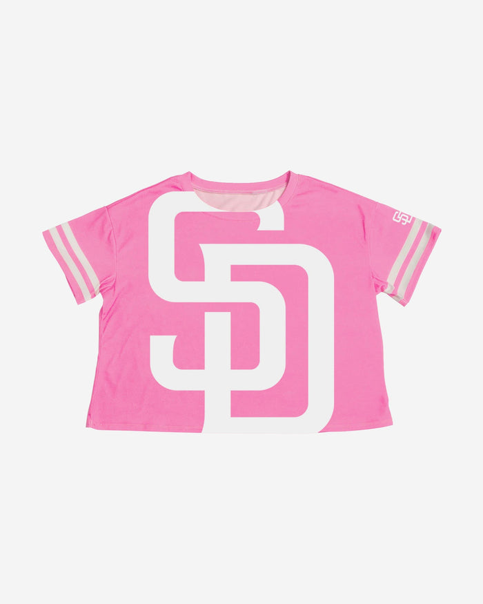 San Diego Padres Womens Highlights Crop Top FOCO - FOCO.com