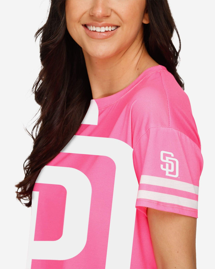 San Diego Padres Womens Highlights Crop Top FOCO - FOCO.com