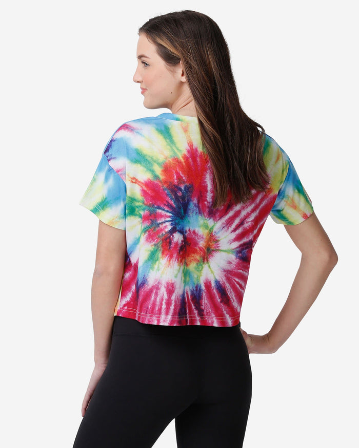 New York Yankees Womens Pastel Tie-Dye Crop Top FOCO - FOCO.com