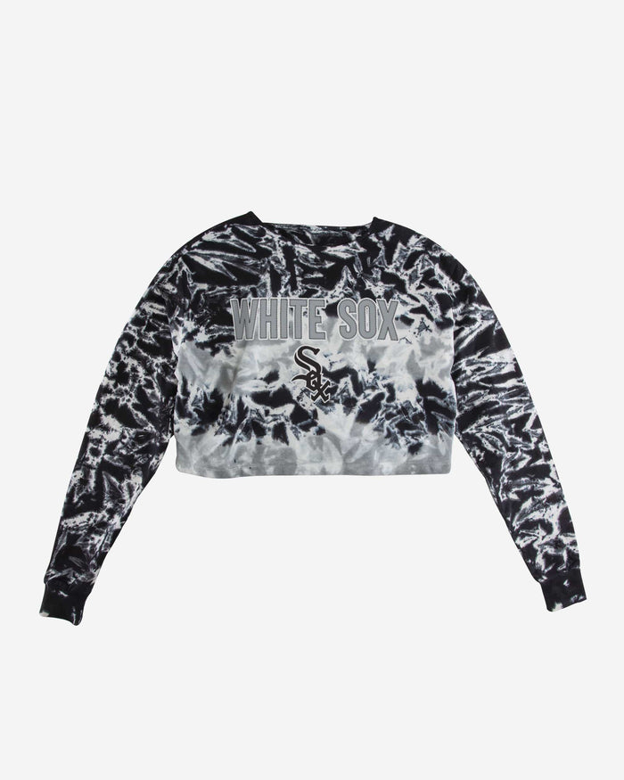 Chicago White Sox Womens Tie-Dye Rush Cropped Sweater FOCO - FOCO.com