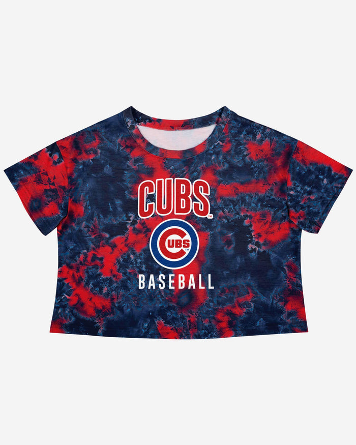 Chicago Cubs Womens To Tie-Dye For Crop Top FOCO - FOCO.com