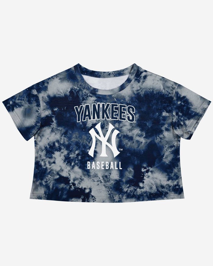 New York Yankees Womens To Tie-Dye For Crop Top FOCO - FOCO.com