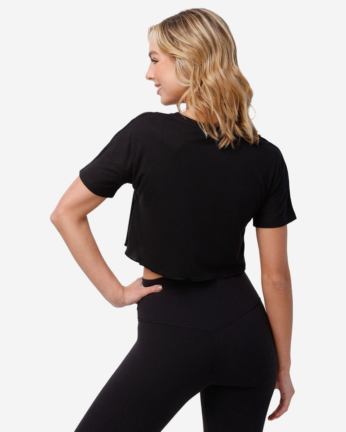 Cleveland Guardians Womens Petite Distressed Wordmark Crop Top FOCO - FOCO.com