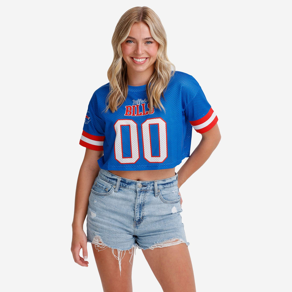 Buffalo Bills Womens Gameday Mesh Crop Top FOCO S - FOCO.com