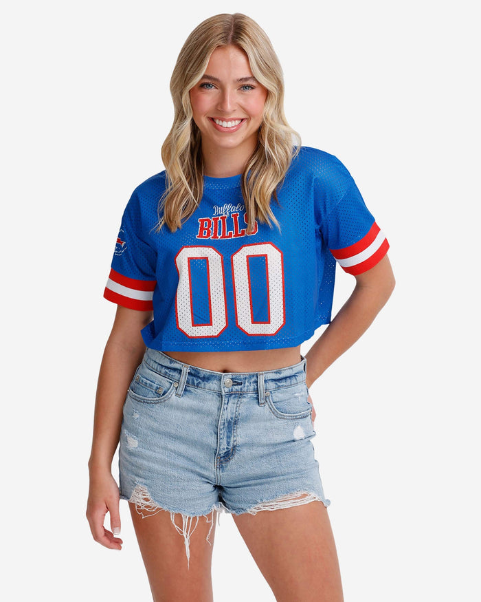 Buffalo Bills Womens Gameday Mesh Crop Top FOCO S - FOCO.com