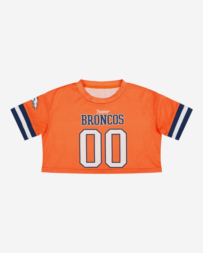 Denver Broncos Womens Gameday Mesh Crop Top FOCO - FOCO.com