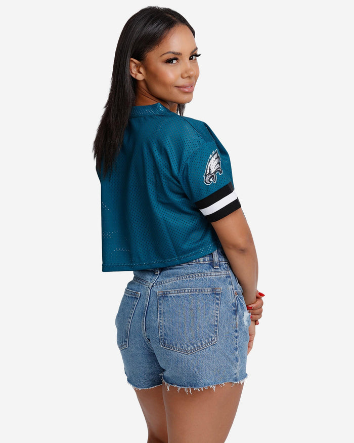 Philadelphia Eagles Womens Gameday Mesh Crop Top FOCO - FOCO.com