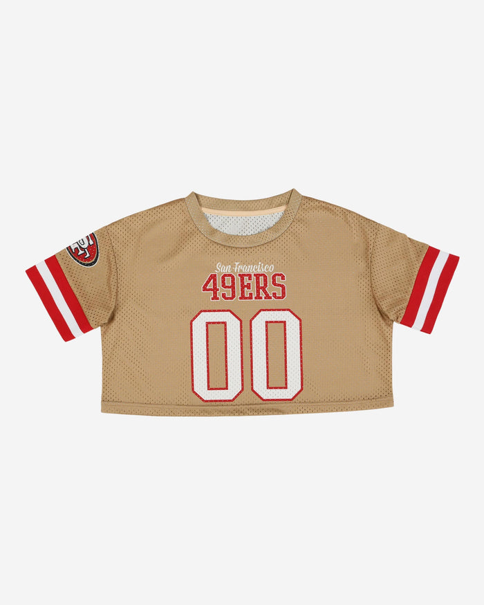 San Francisco 49ers Womens Gameday Mesh Crop Top FOCO - FOCO.com